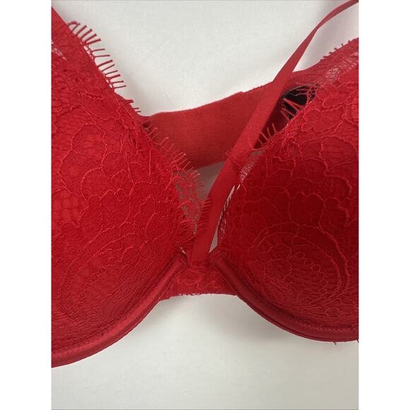 Victoria’s Secret Very Sexy Strappy Push Up Bra Red 36A - Picture 3 of 16